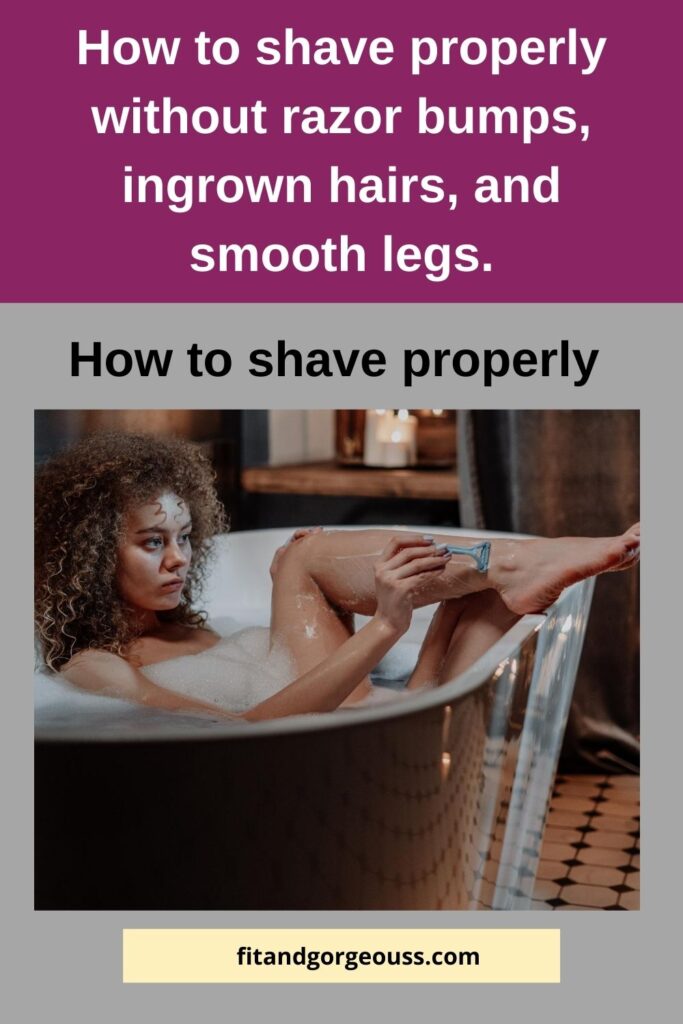 How to shave properly