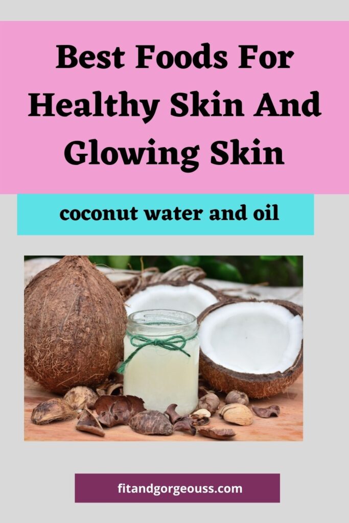 coconut water and oil